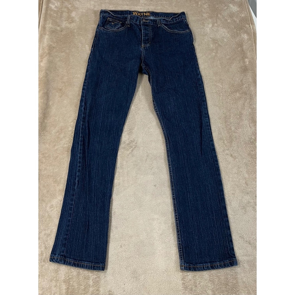 Kimes Ranch Wayne Jeans Men's 33(32)x32 Dark Wash Straight Leg Button Fly EUC